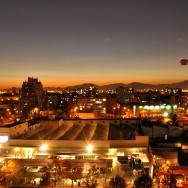 Santiago during sunset